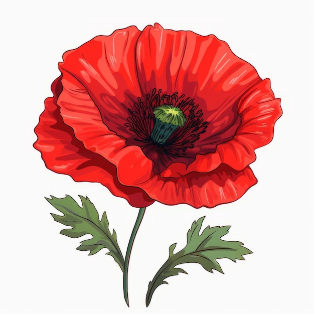red poppy cliparts