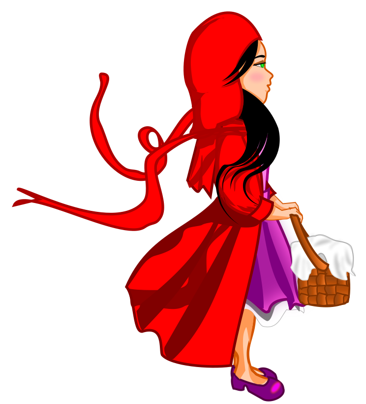 red riding hood clipart