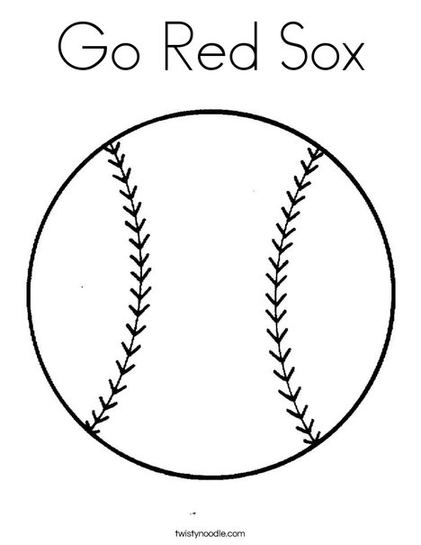 red sox coloring pages to print