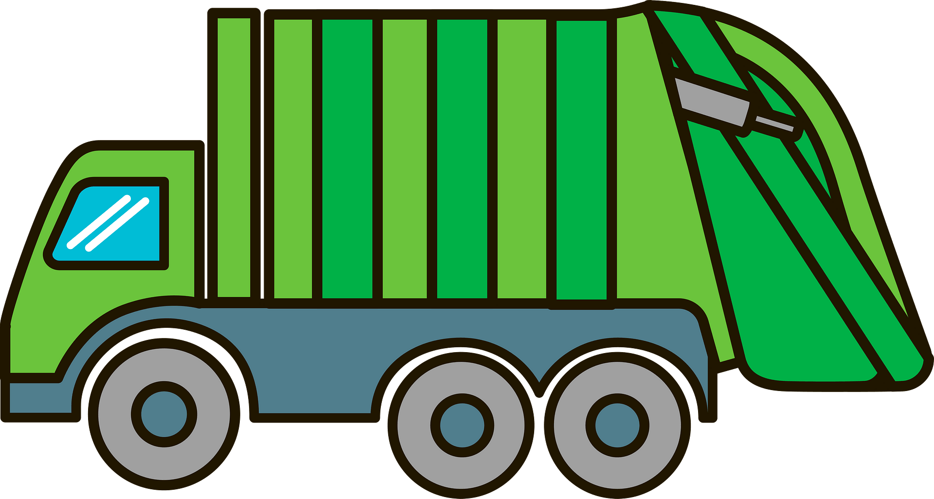 Garbage truck - Free vector clipart images on clipart library.com