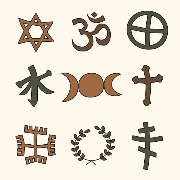 religious symbols cliparts