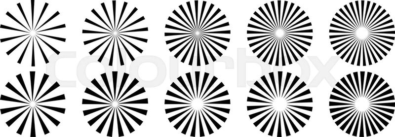 retro starburst cliparts