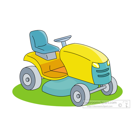 riding mowing cliparts