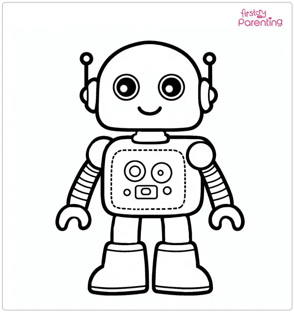 robot coloring sheets