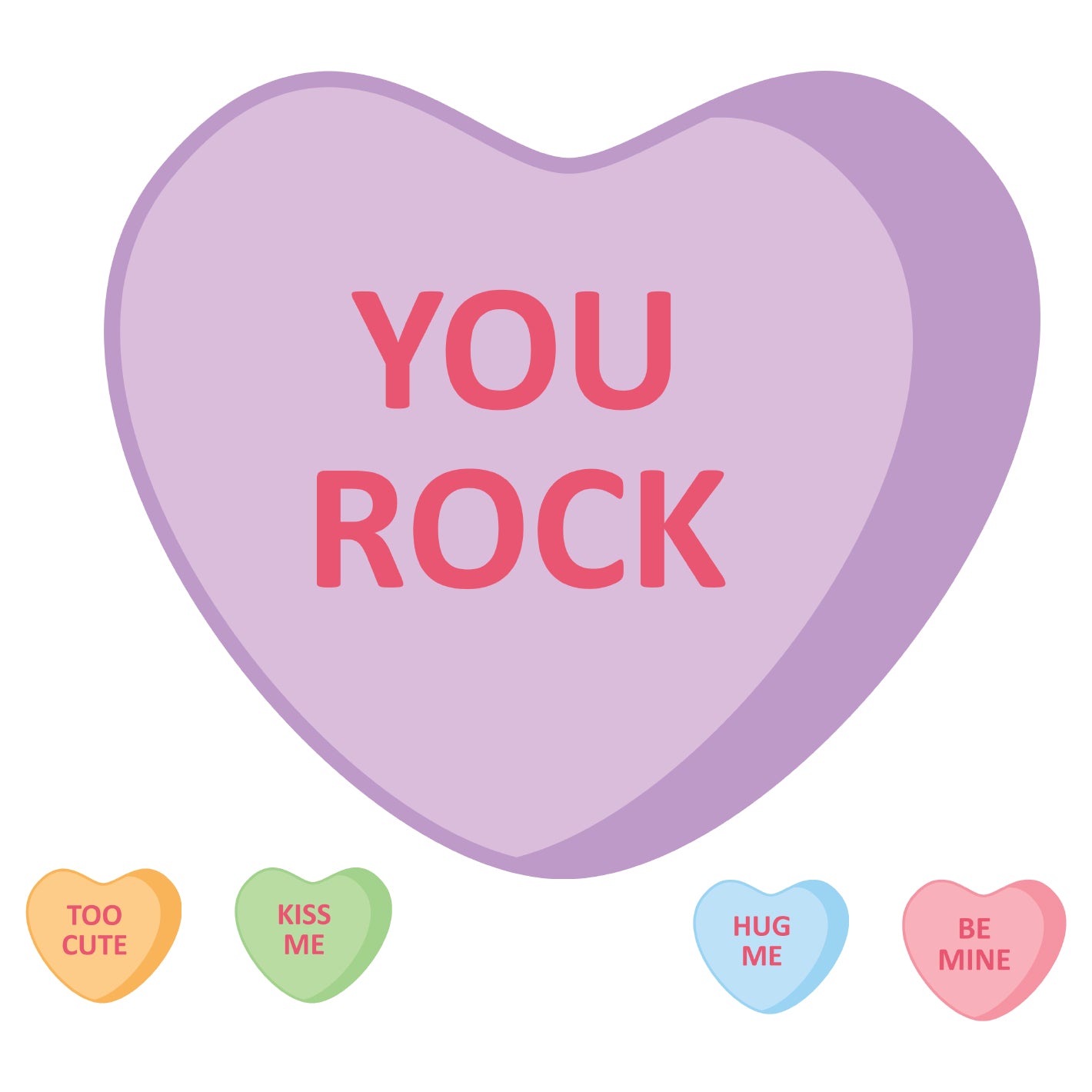 Valentines Day: You Rock Icon - Removable Adhesive Decal – Fathead