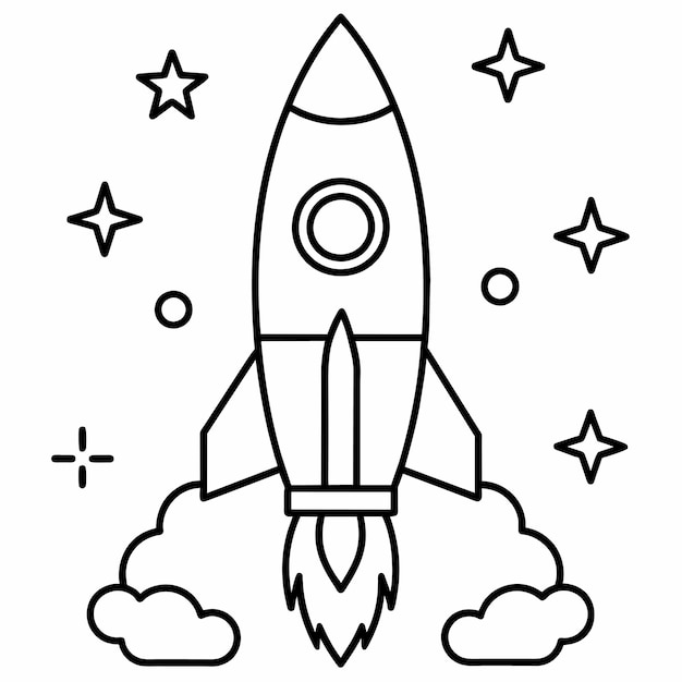 rocket ship clipart