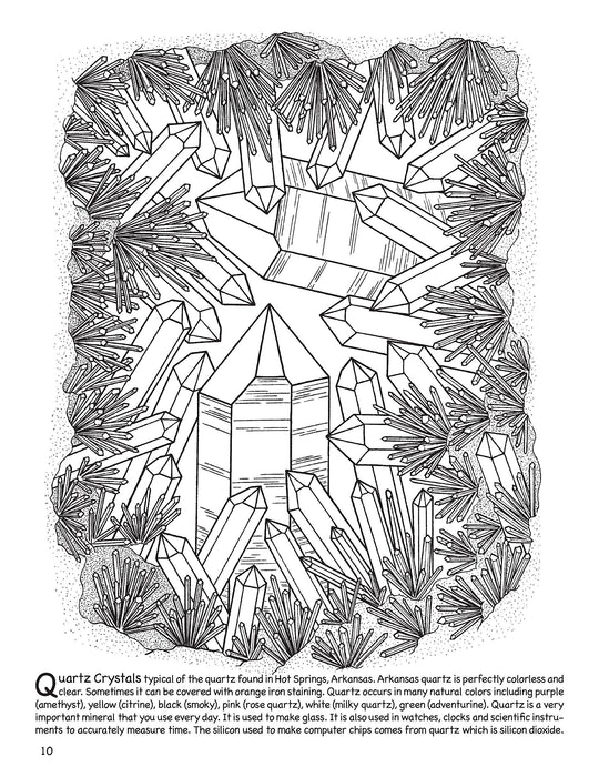 rocks and minerals coloring pages