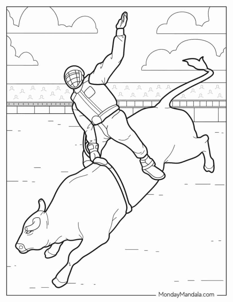 rodeo coloring pages for kids