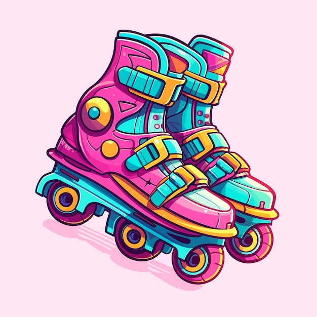 Roller skates clipart | Premium AI-generated vector