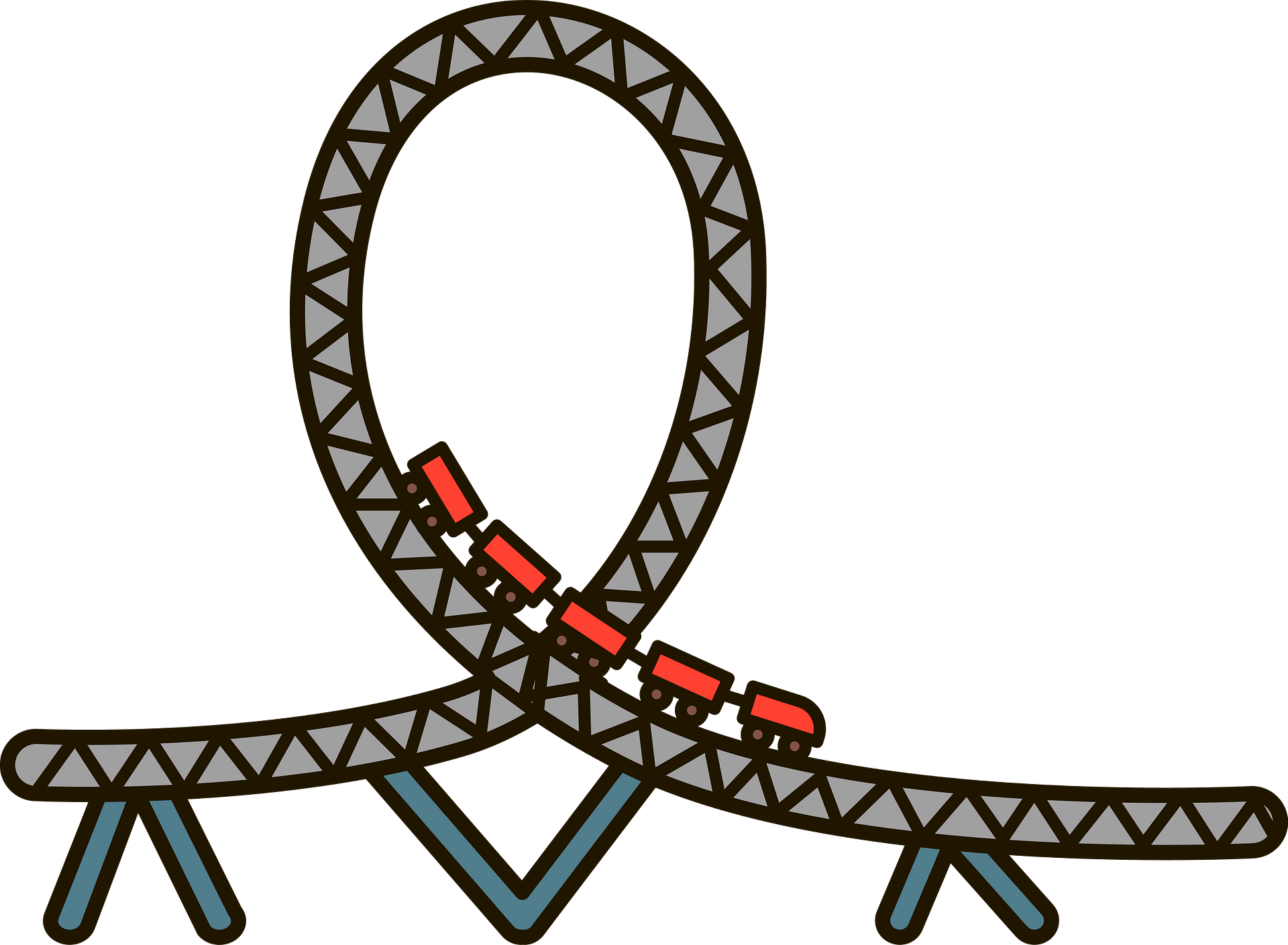 Roller Coaster - Free vector clipart images on clipart library.com