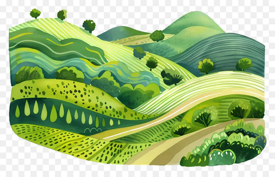 rolling mountains cliparts