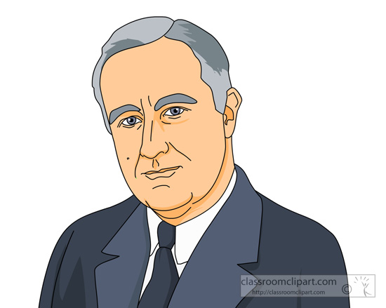 American Presidents Clipart - president-franklin-d-roosevelt ...