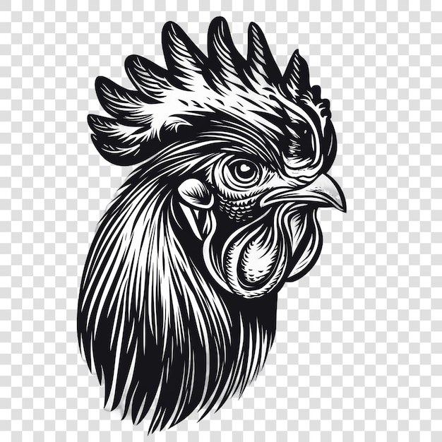 rooster silhouette cliparts