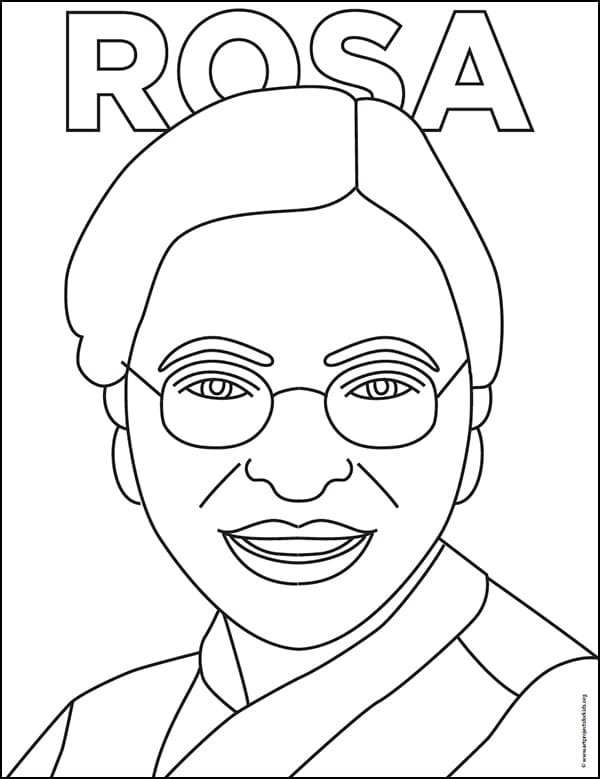 rosa parks coloring sheet