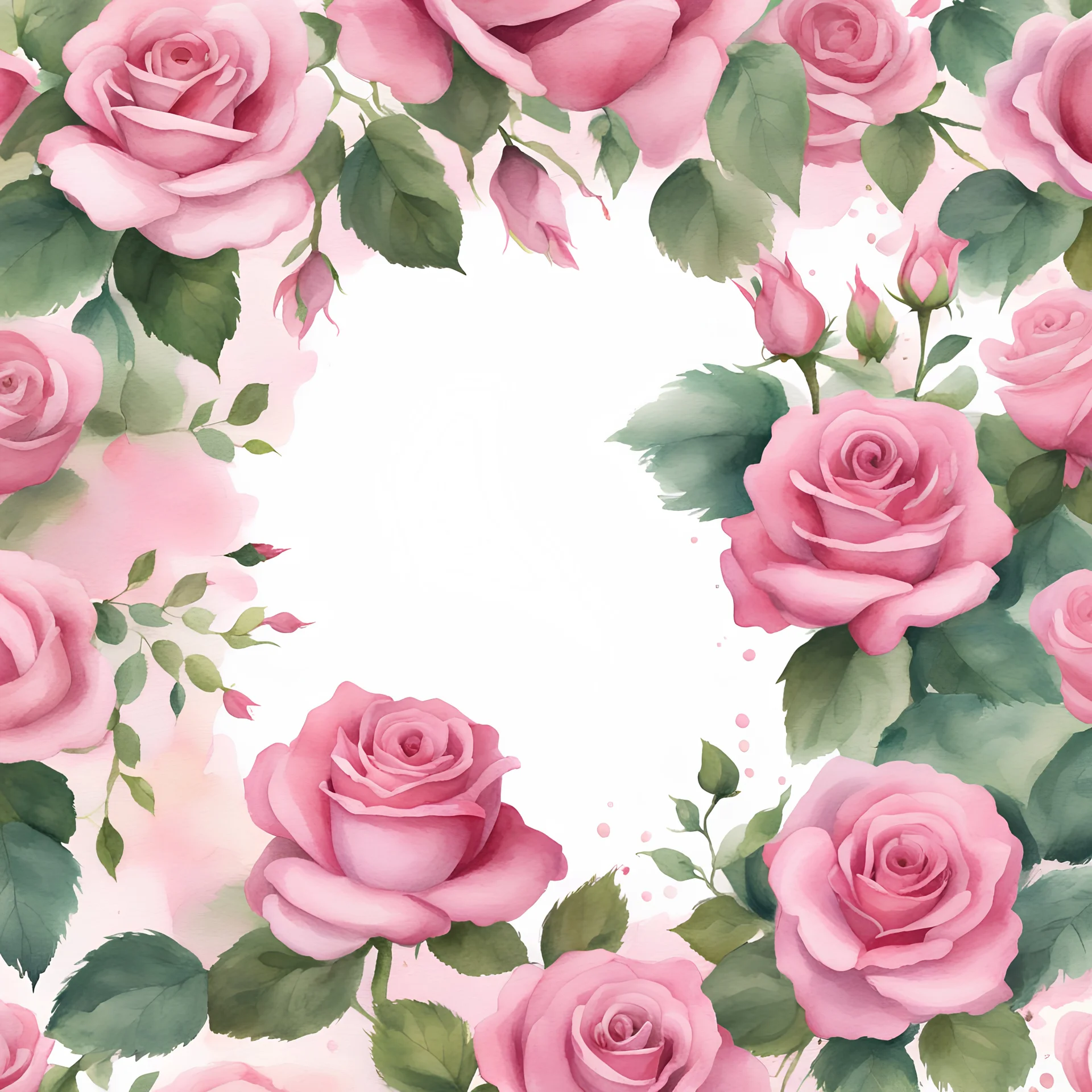 rose border clipart