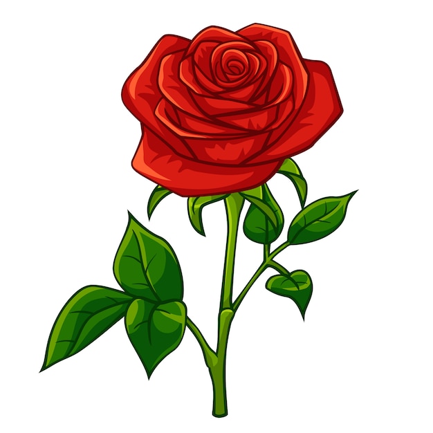 rose cartoon