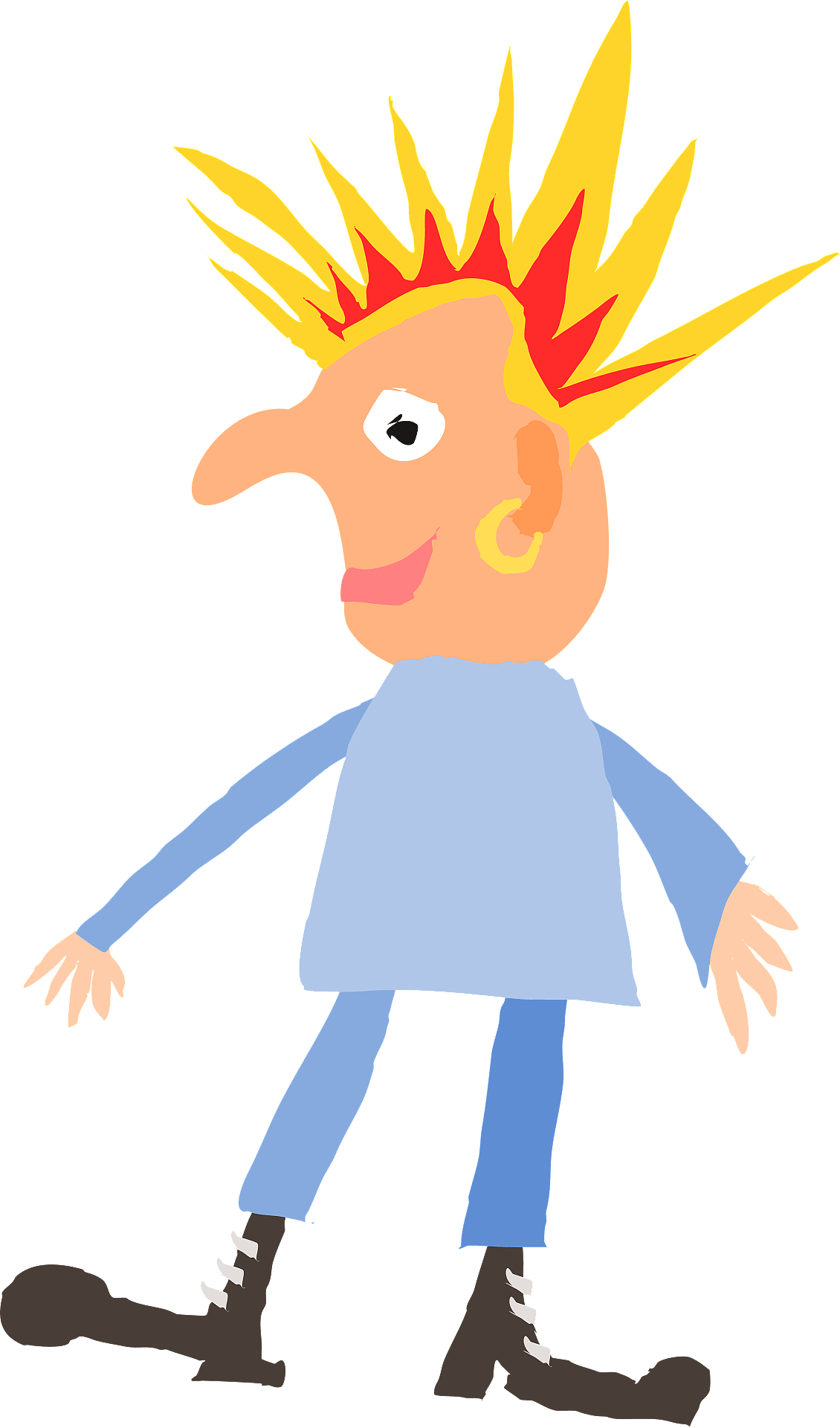 Rough punk rocker - Free vector clipart images on clipart library.com