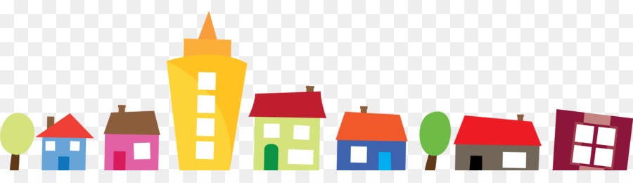 row of houses clipart