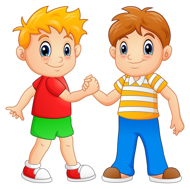 Zwei Kinder-Vektoren und -Illustrationen zum kostenlosen Download ...