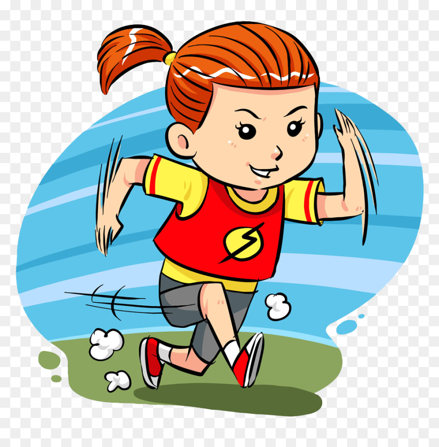 running together cliparts