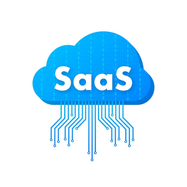 Premium Vector | SaaS Software as a service Cloud sevice ...