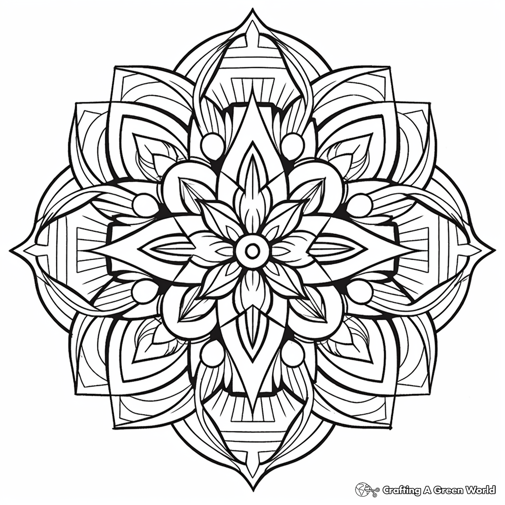 Hypno-Jagged Geometric Coloring Book • Allie Vane