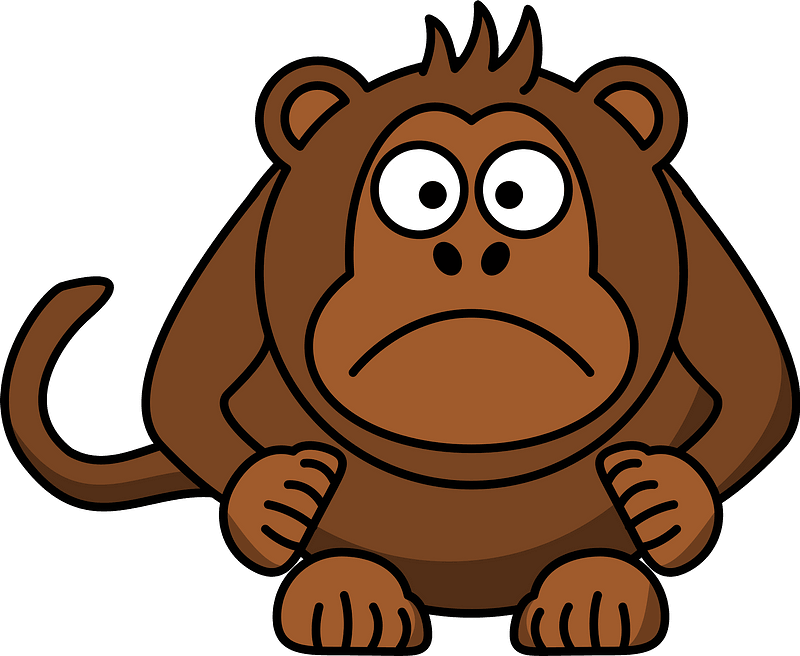 sad animal cliparts