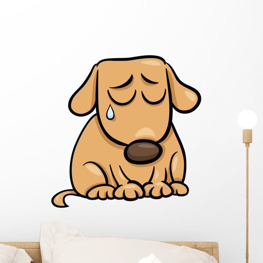 sad dog clipart