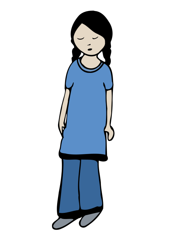 sad girl cliparts
