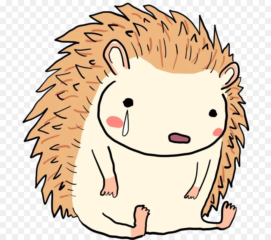 sad hedgehog cliparts