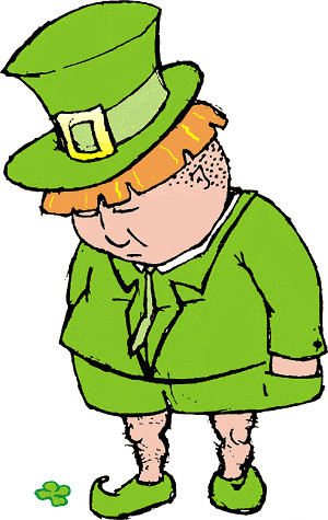 sad leprechaun cliparts