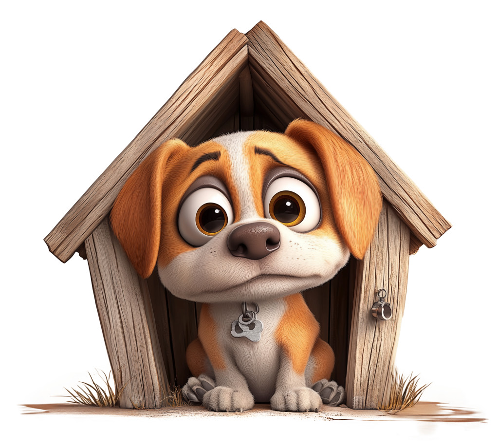 sad puppy clipart