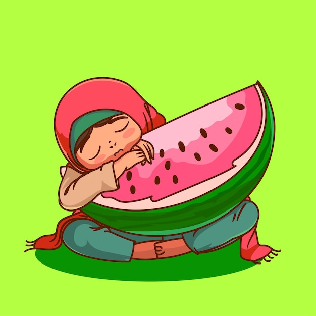 sad watermelon cliparts