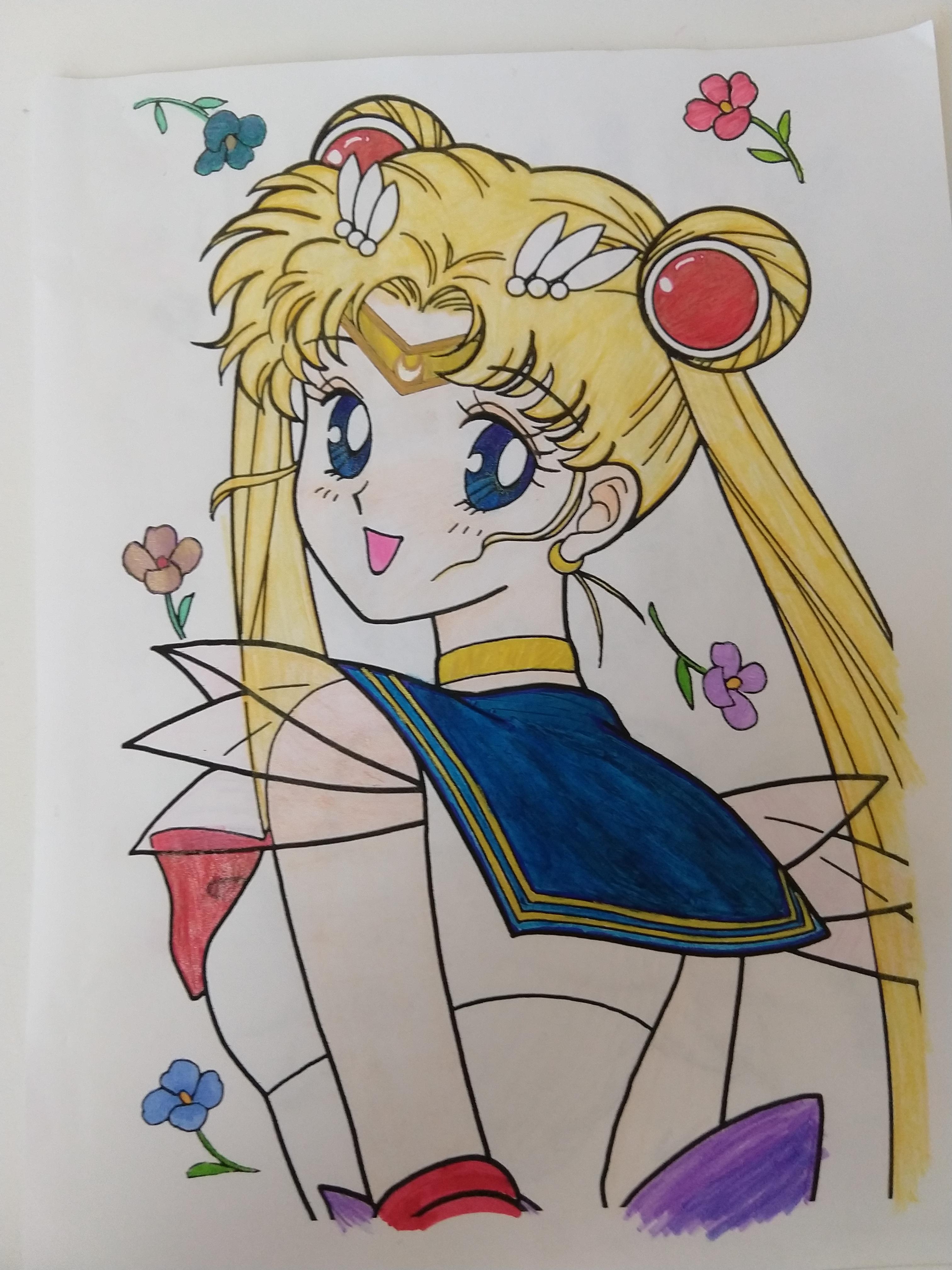 sailor moon color pages