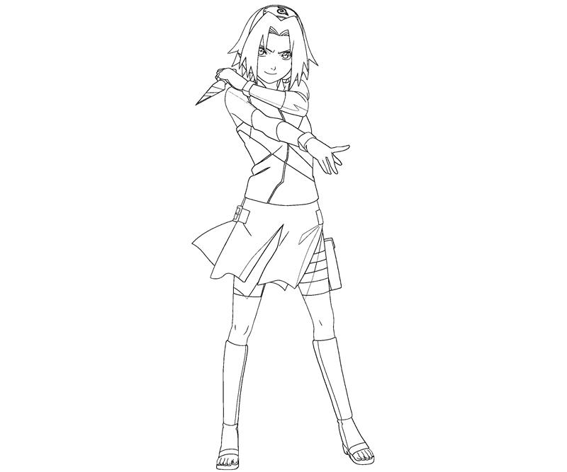 sakura haruno coloring pages