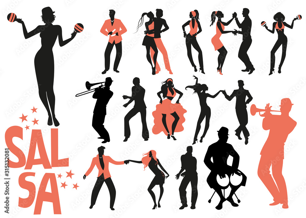 salsa dance clipart