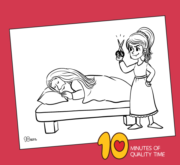 Samson and Delilah Coloring Page – 10 Minutes of Quality Time