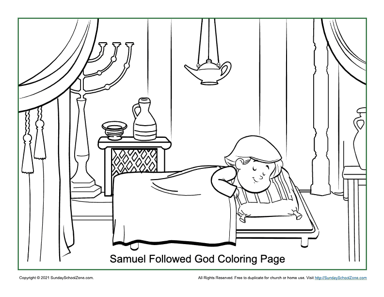 samuel coloring page