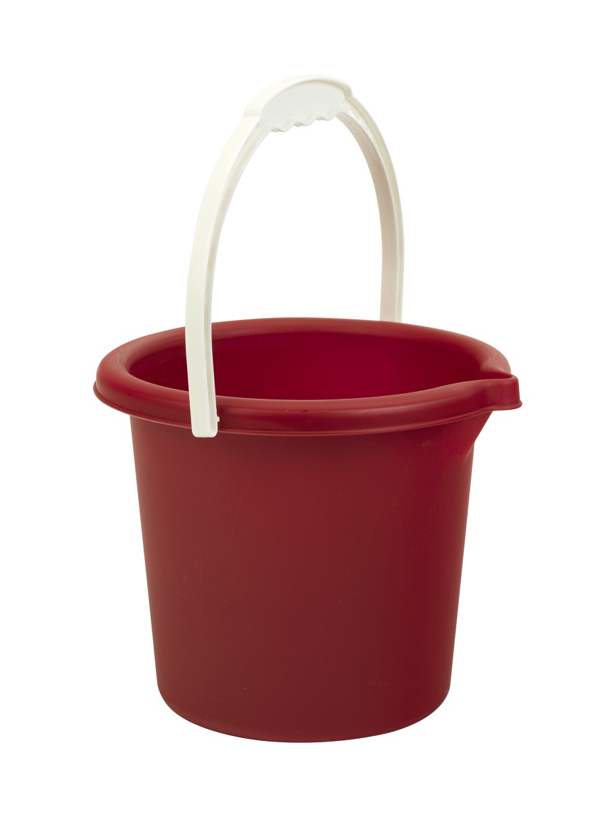 Sand bucket, red, 2 l., plastic recycled