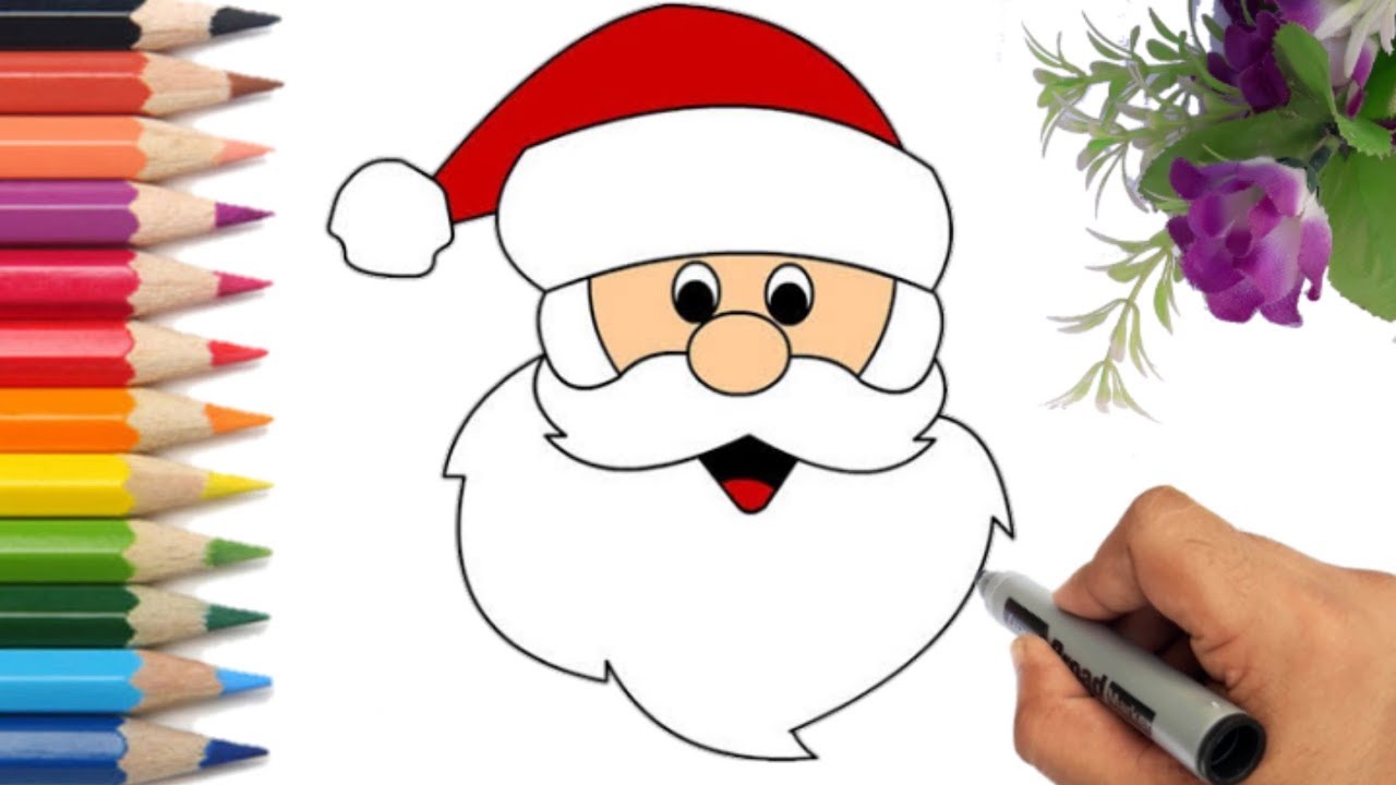 santa clipart face