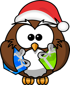 Christmas owl - Free vector clipart images on clipart library.com