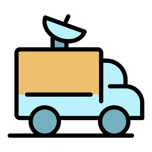 satellite truck cliparts