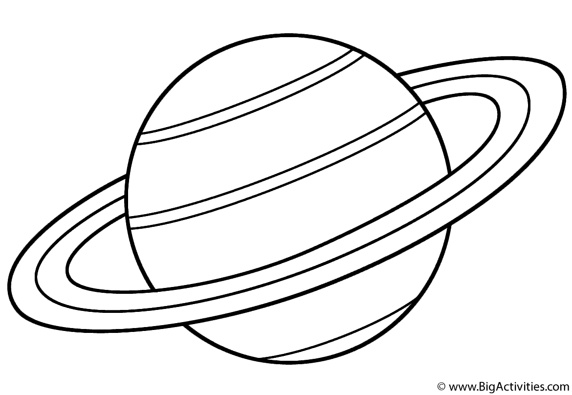 saturn coloring page