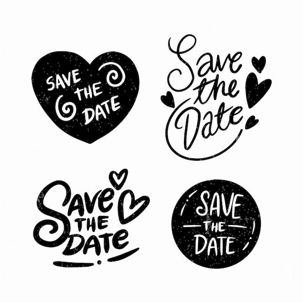 save the date clipart free