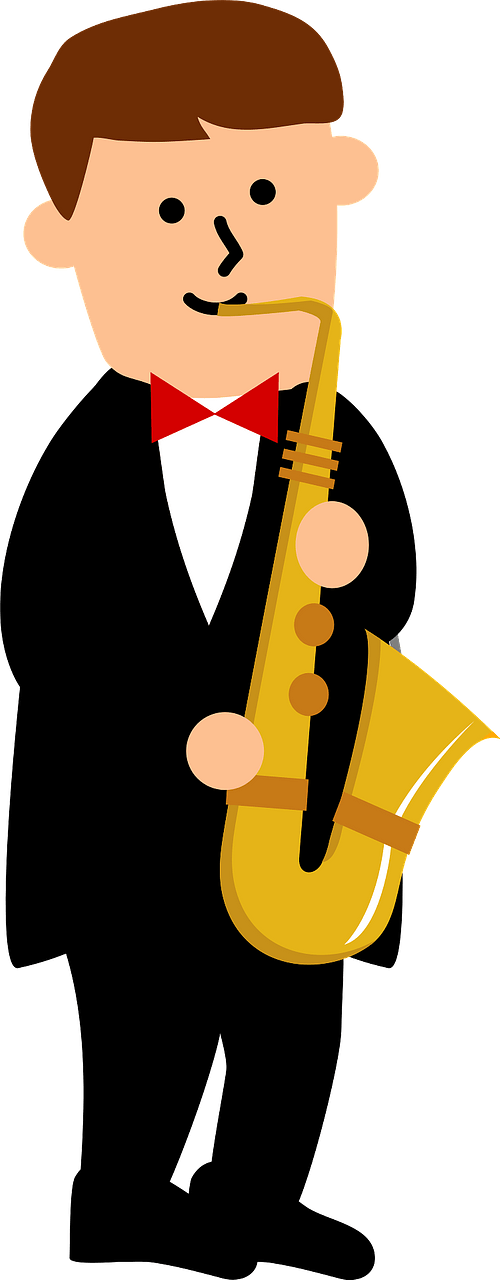 Saxophone player - Free vector clipart images on clipart library.com