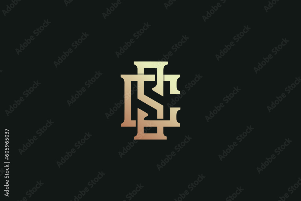 Poster, Wandbilder sc vintage golden wordmark design typography  illustration, sc reto initials, sc, 40x26.7 cm