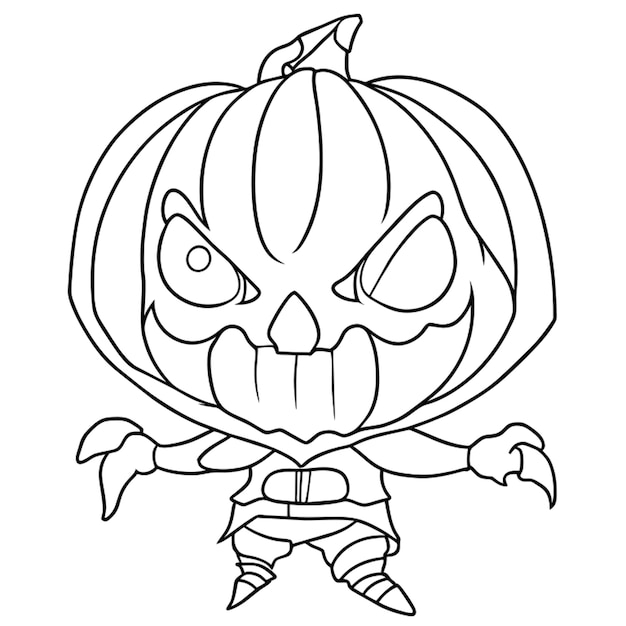 scary halloween pictures to color