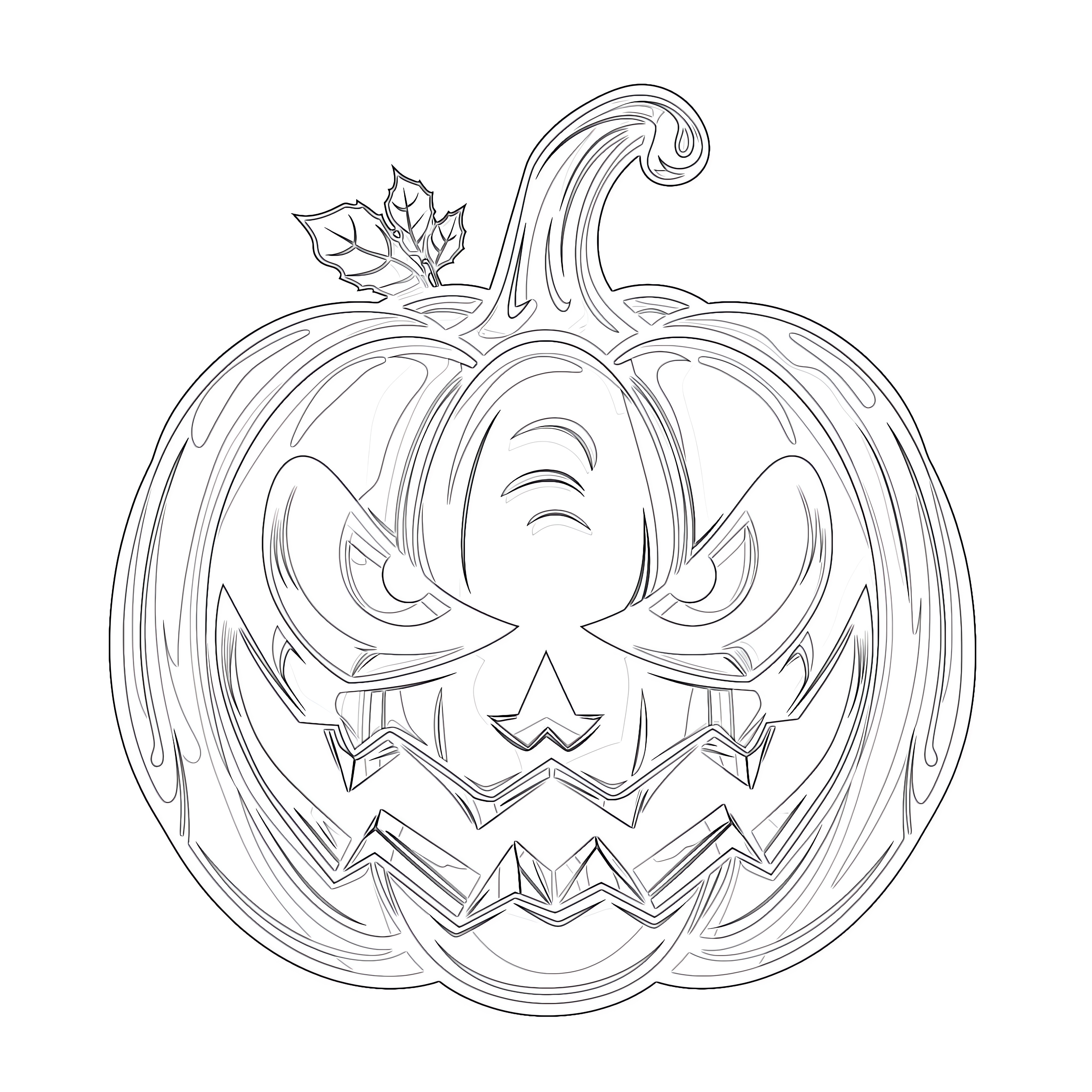 scary pumpkin coloring pages