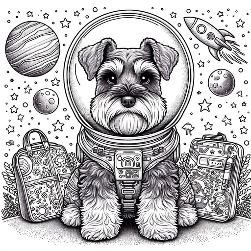 schnauzer coloring pages
