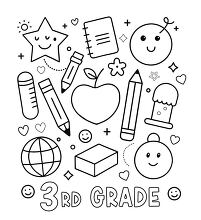 Free School Outline Clipart - Printable Clip Art Image - Vector ...